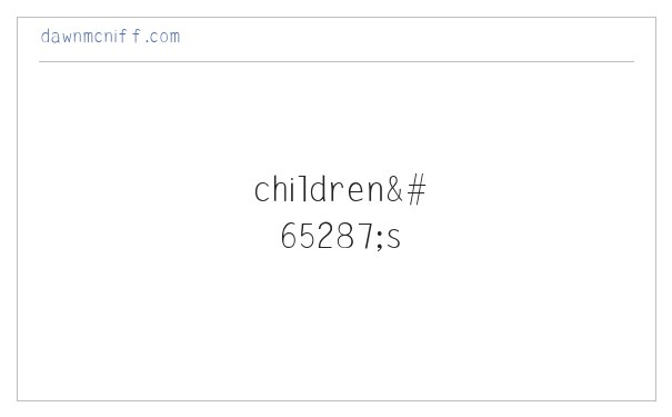 DAWN MCNIFF children＇s author - Home 缩略图